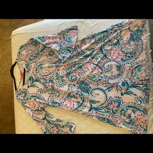 OPHELIA DRESS PINK TROPICS TINT TANGERINE DREAM XL